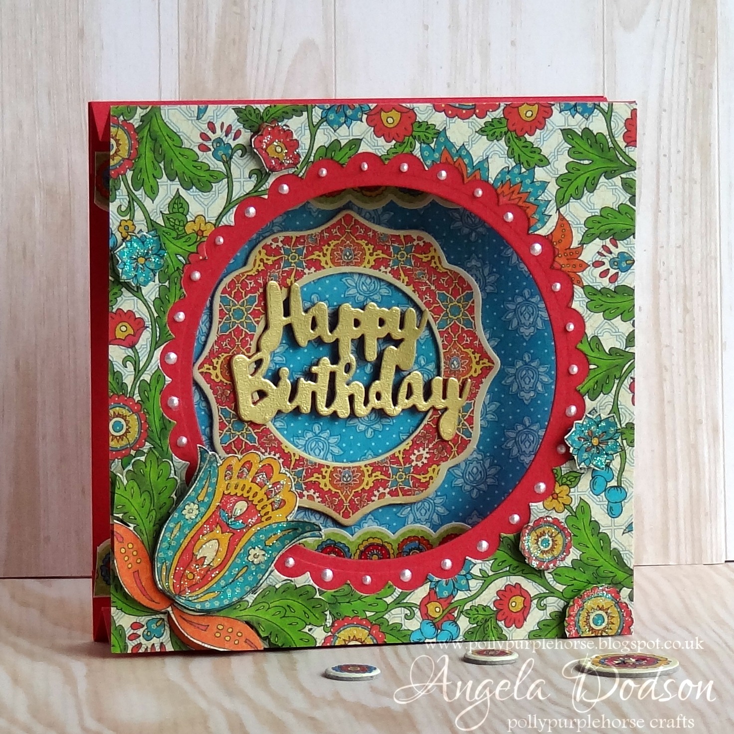 Bohemian Birthday Double Tent Card Step By Step Tutorial | papermilldirect