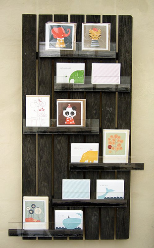 recycled card display