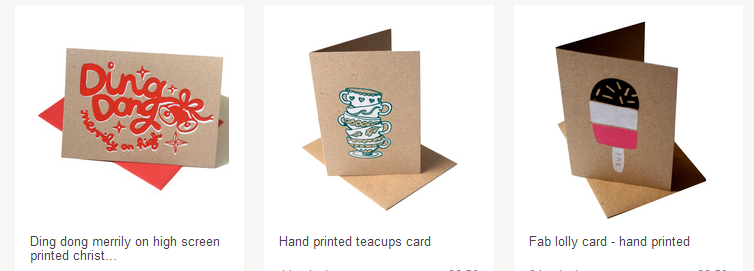 Mellybee - branding example for handmade cards