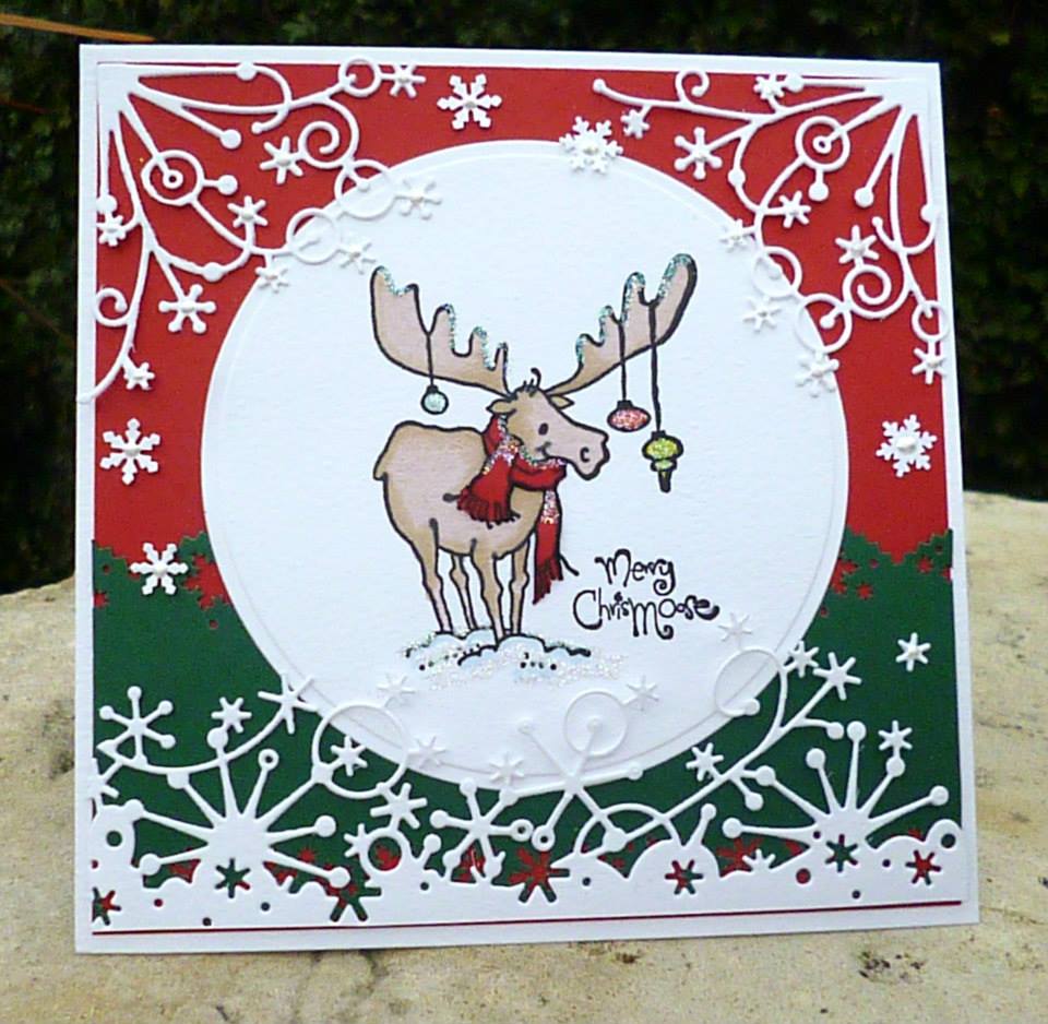Humerous Moose Christmas card