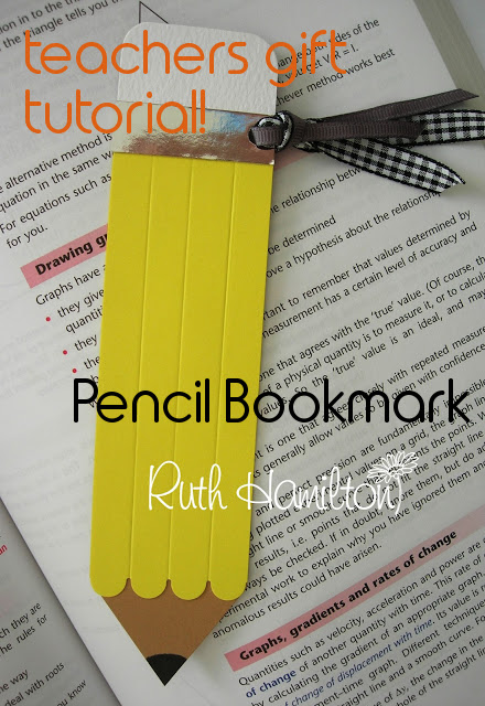 Pencil bookmark teachers gift idea