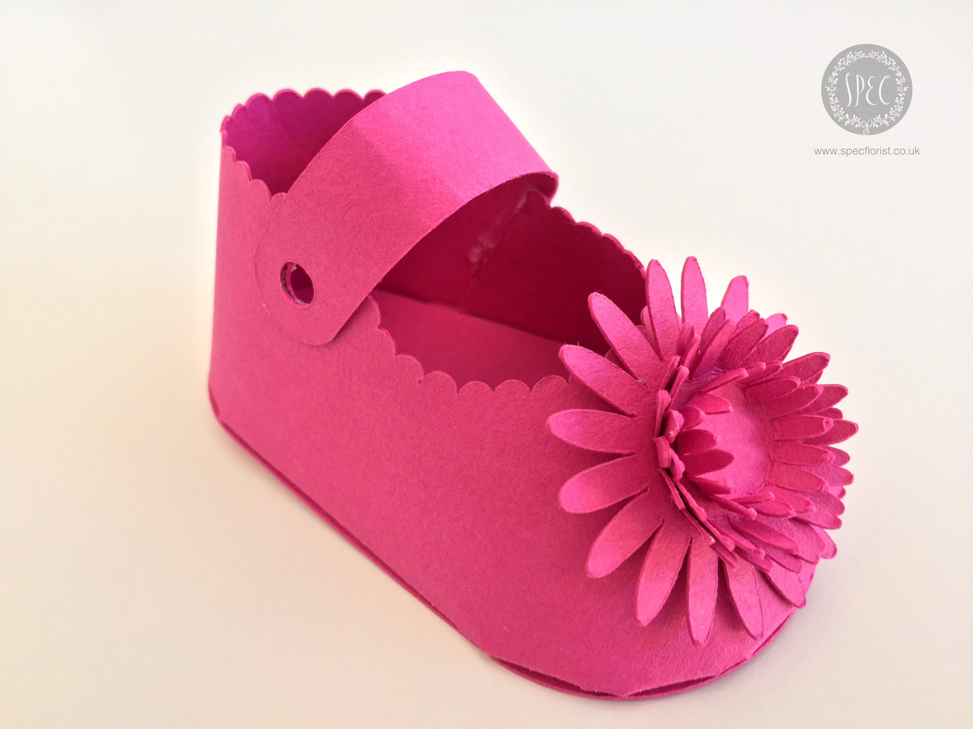 Paper baby shoe