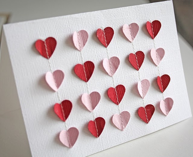 heart cut out card idea