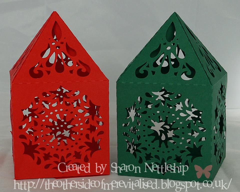 red and green christmas paper lantern decoration idea