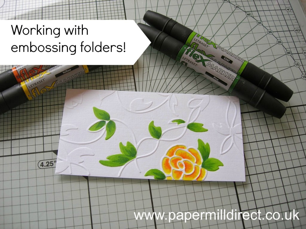 How to use embossing folders extra touches